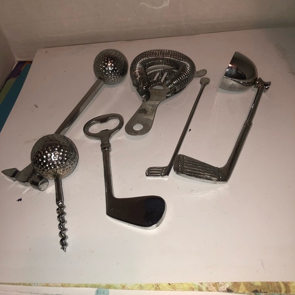 Vintage Golf Bar Tool Set- man cave - Father’s Day- or for the golfer- used - Picture 9 of 9